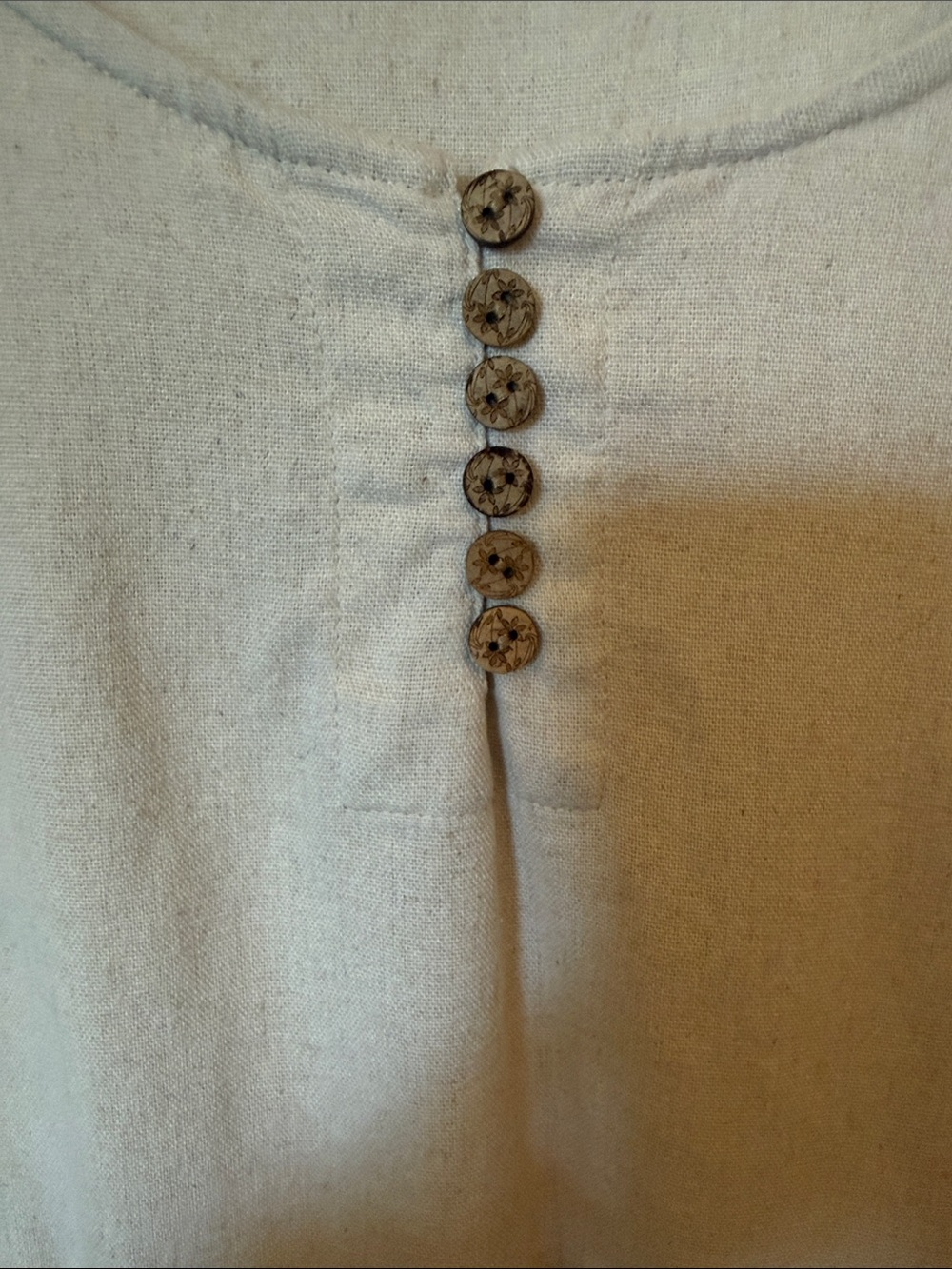 Women’s Lagenlook Cotton Linen Dress - Picture 8 of 9